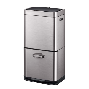 Himalaya Thùng rác phân loại cảm biến 35+25L Xám Inox mờ