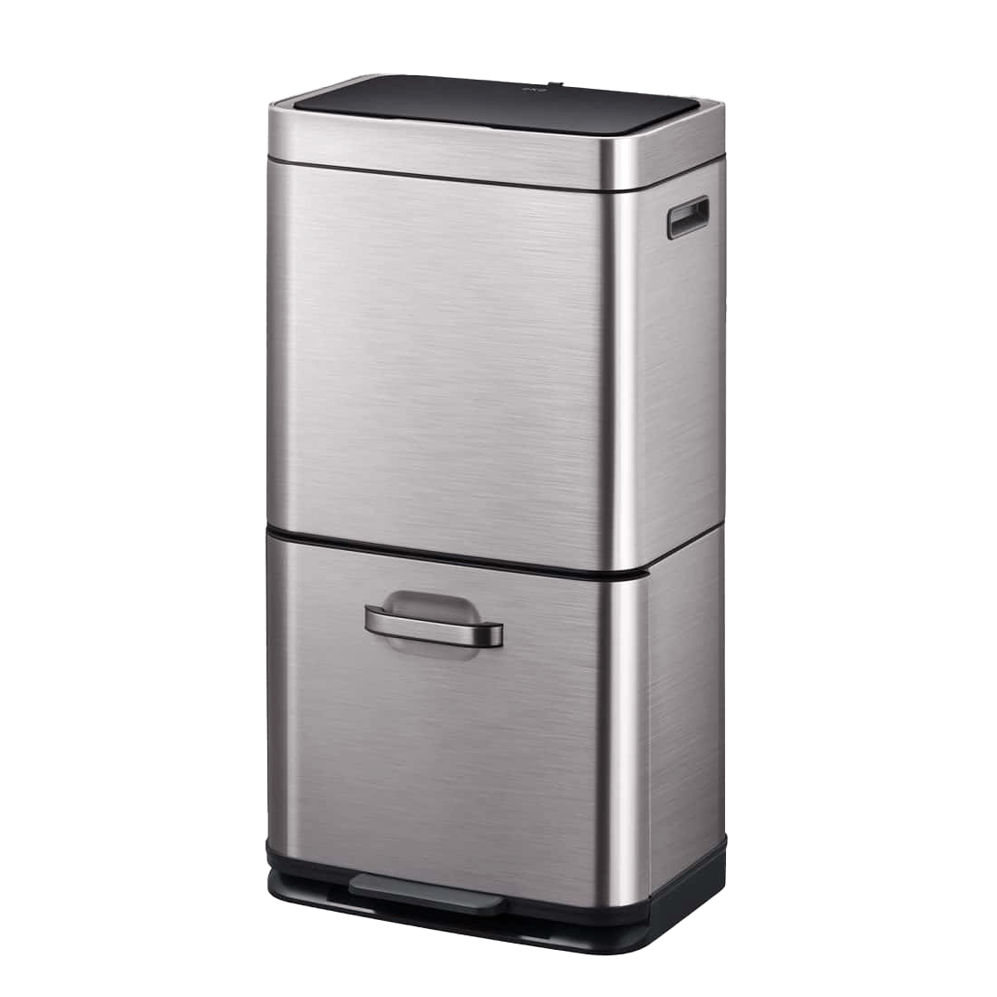 Himalaya Thùng rác phân loại cảm biến 35+25L Xám Inox mờ