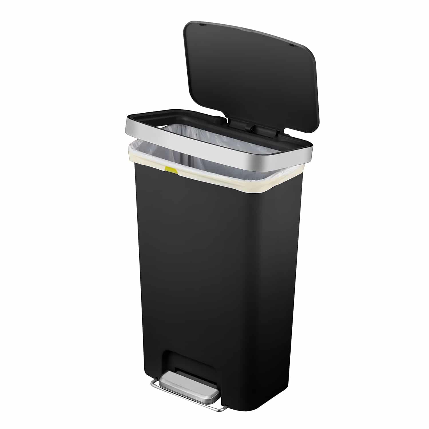 Hana Thùng rác đạp chân 45L Đen