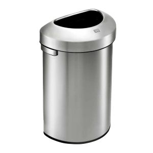 Urban Semi-round Bin 80L Inox mờ