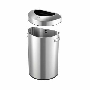 Urban Semi-round Bin 80L Inox mờ