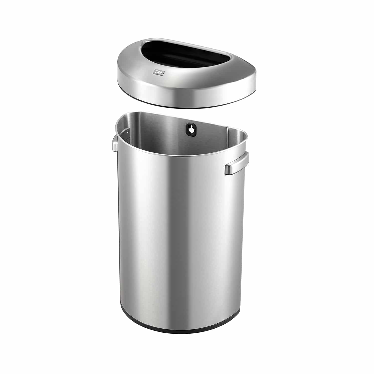 Urban Semi-round Bin 80L Inox mờ