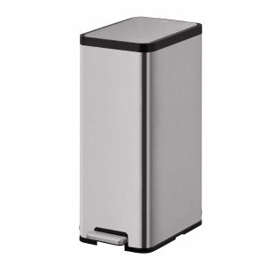 EcoMaid Thùng rác đạp chân 45L Inox mờ Thùng rác liên kết để phân loại