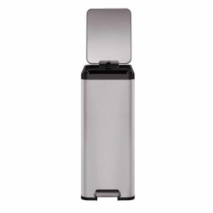 EcoMaid Thùng rác đạp chân 45L Inox mờ Thùng rác liên kết để phân loại