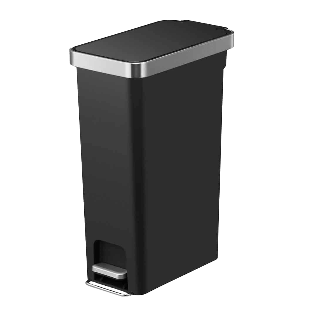 Hana Slim Thùng rác đạp chân 40L Đen