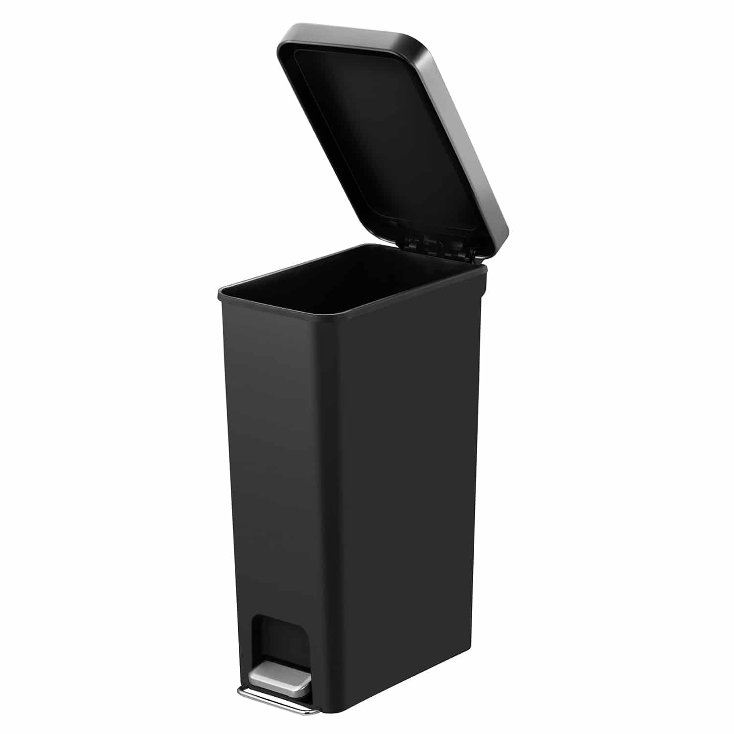 Hana Slim Thùng rác đạp chân 40L Đen