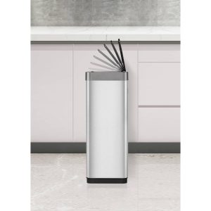 Mirage X Thùng rác phân loại cảm biến 20+20L Inox mờ