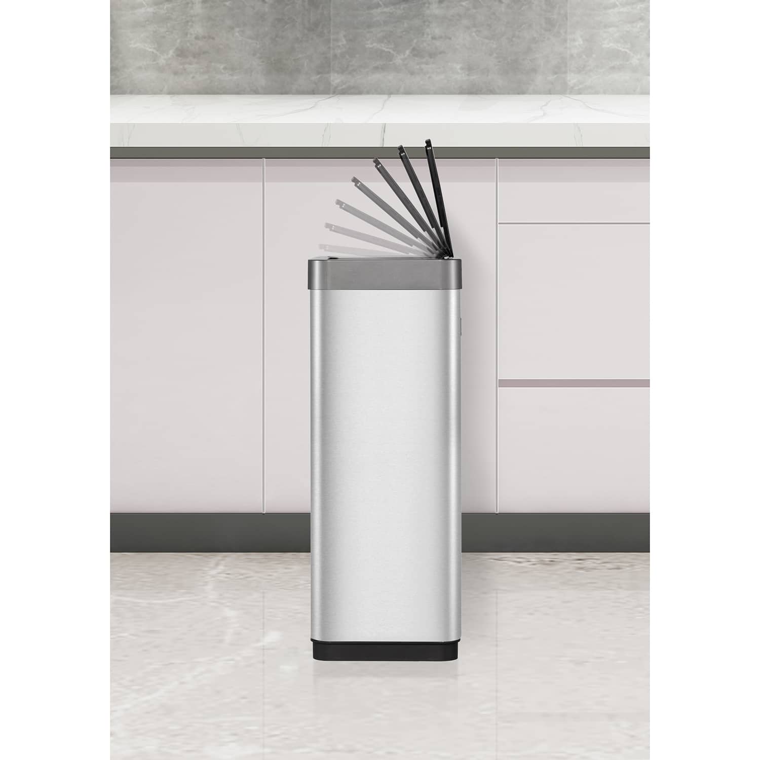 Mirage X Thùng rác phân loại cảm biến 20+20L Inox mờ