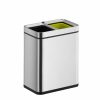 Laguna Slim Open Top Recycler Bin 10+10L Inox mờ