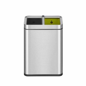 Laguna Slim Open Top Recycler Bin 10+10L Inox mờ