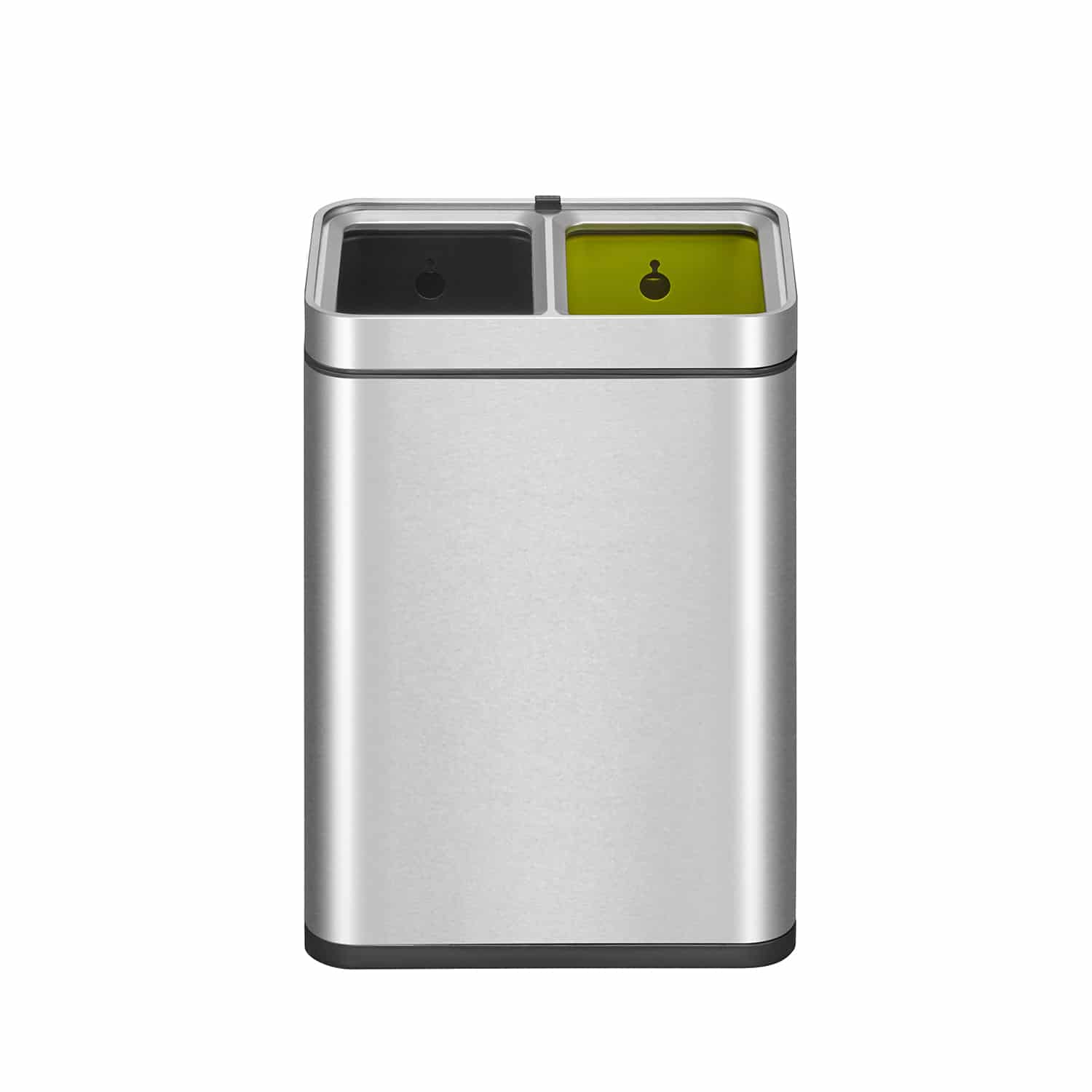 Laguna Slim Open Top Recycler Bin 10+10L Inox mờ