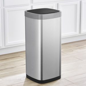 EcoSmart Thùng rác cảm biến 50L Inox mờ