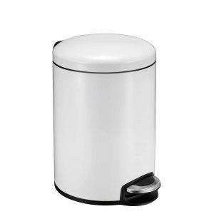 Maggey Thùng rác đạp chân 12L Trắng