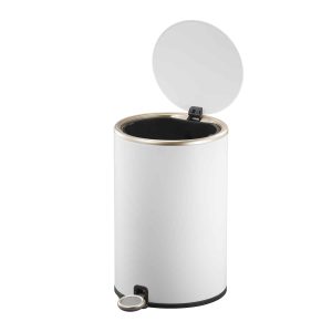 Cosmo Thùng rác đạp chân 12L Trắng mờ