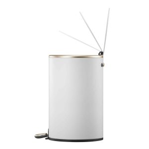 Cosmo Thùng rác đạp chân 12L Trắng mờ
