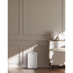 Cosmo Thùng rác đạp chân 12L Trắng mờ