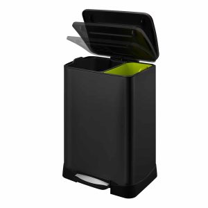Neo-Cube Thùng rác phân loại đạp chân 28+18L Đen