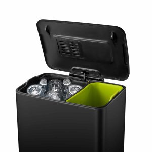 Neo-Cube Thùng rác phân loại đạp chân 28+18L Đen