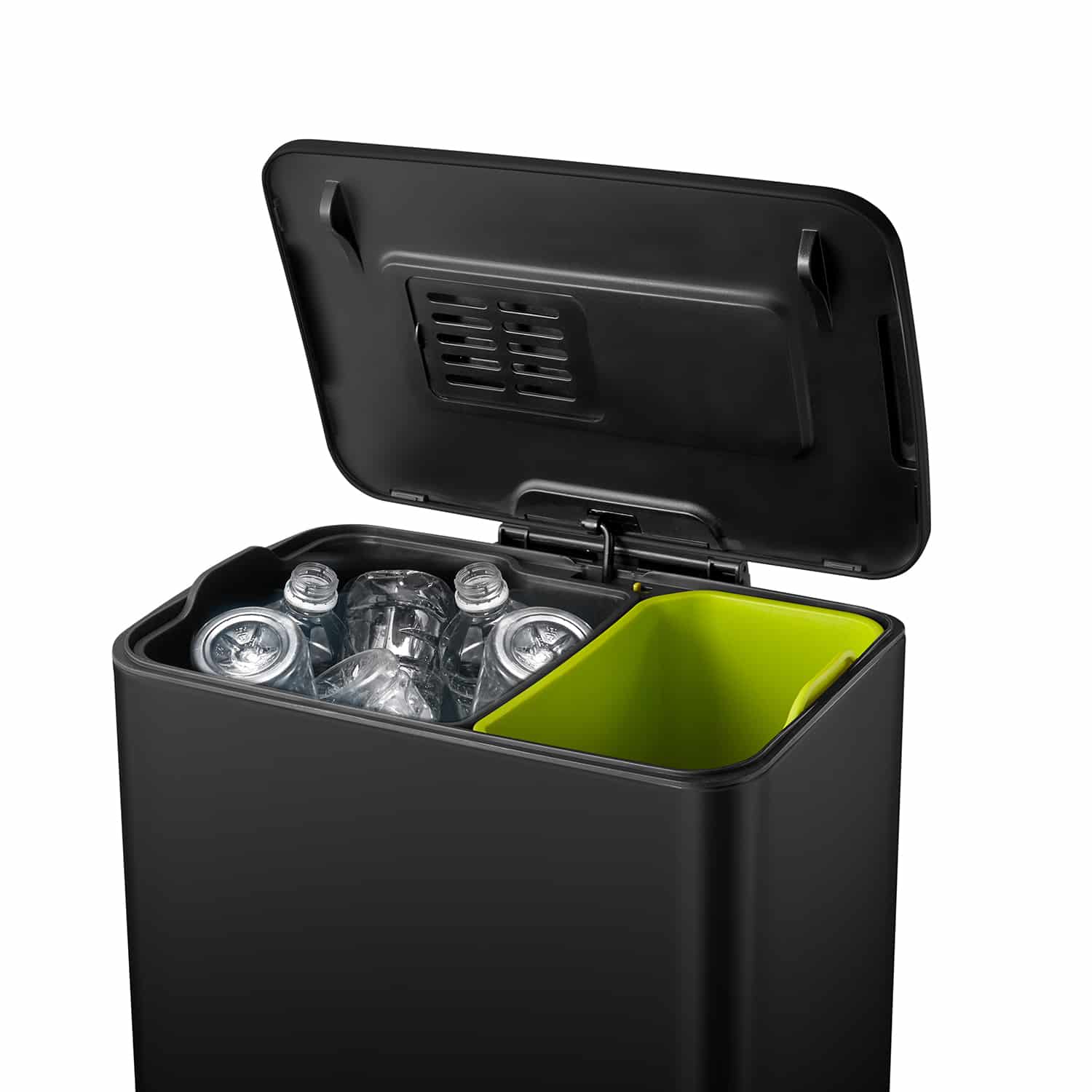 Neo-Cube Thùng rác phân loại đạp chân 28+18L Đen