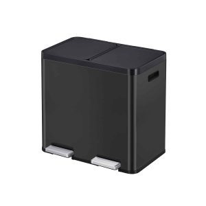 Essential Thùng rác phân loại đạp chân 22+22L Đen