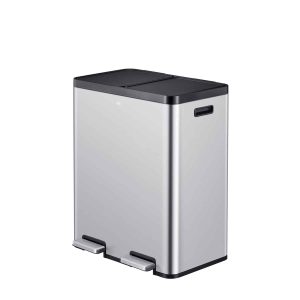Essential Thùng rác phân loại đạp chân 30+30L Inox mờ