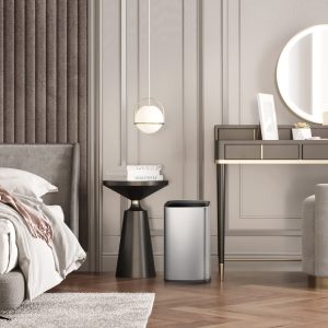 Laguna Thùng rác nắp mở 12L Inox mờ