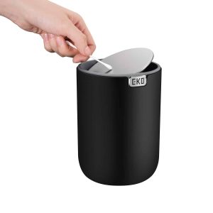 Fandy Thùng rác để bàn 1,5L Đen