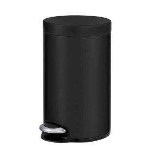 Serene Thùng rác đạp chân 12L Đen mờ