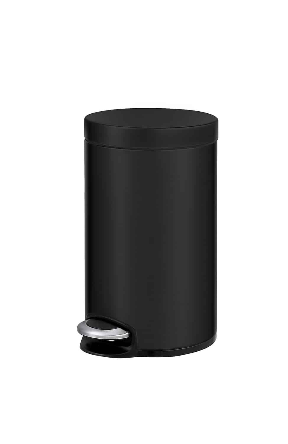 Serene Thùng rác đạp chân 12L Đen mờ