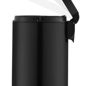 Serene Thùng rác đạp chân 12L Đen mờ