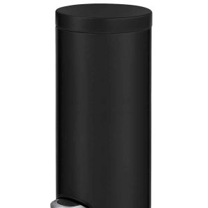 Serene Thùng rác đạp chân 30L Đen mờ