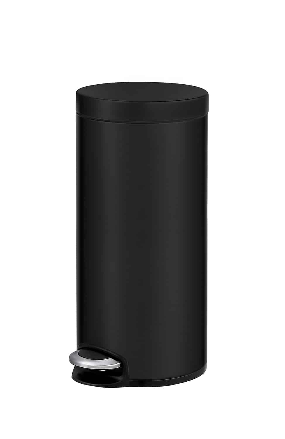 Serene Thùng rác đạp chân 30L Đen mờ