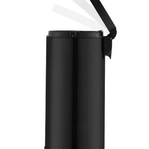 Serene Thùng rác đạp chân 30L Đen mờ