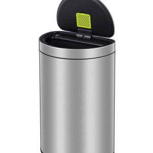 Mirage Semi-round Thùng rác cảm biến 47L Inox mờ