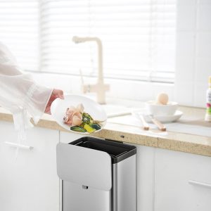 Puro S Thùng rác thực phẩm 7L Inox mờ