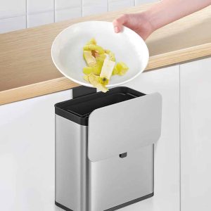 Puro S Thùng rác thực phẩm 7L Inox mờ