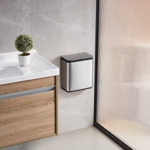 Puro S Thùng rác thực phẩm 7L Inox mờ