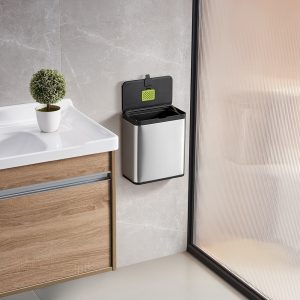 Puro S Thùng rác thực phẩm 7L Inox mờ