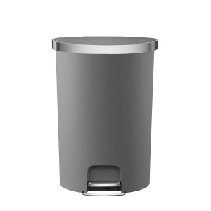 Hana Thùng rác đạp chân Semi-round 55L Đen Plastic