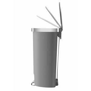 Hana Thùng rác đạp chân Semi-round 55L Đen Plastic