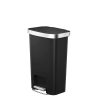 Hana 1 Thùng rác đạp chân 50L Đen Plastic