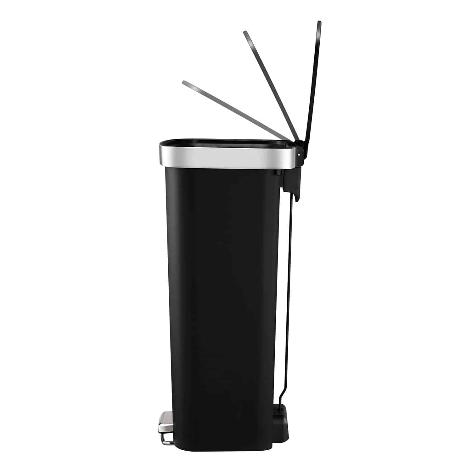 Hana 1 Thùng rác đạp chân 50L Đen Plastic
