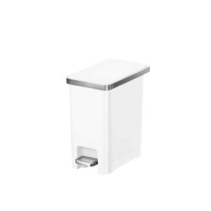 Hana Slim 1 Thùng rác đạp chân 10L Trắng Plastic