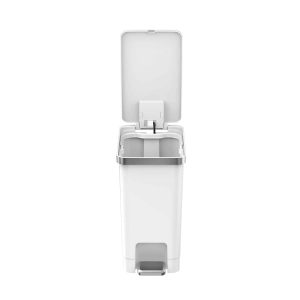 Hana Slim 1 Thùng rác đạp chân 10L Trắng Plastic