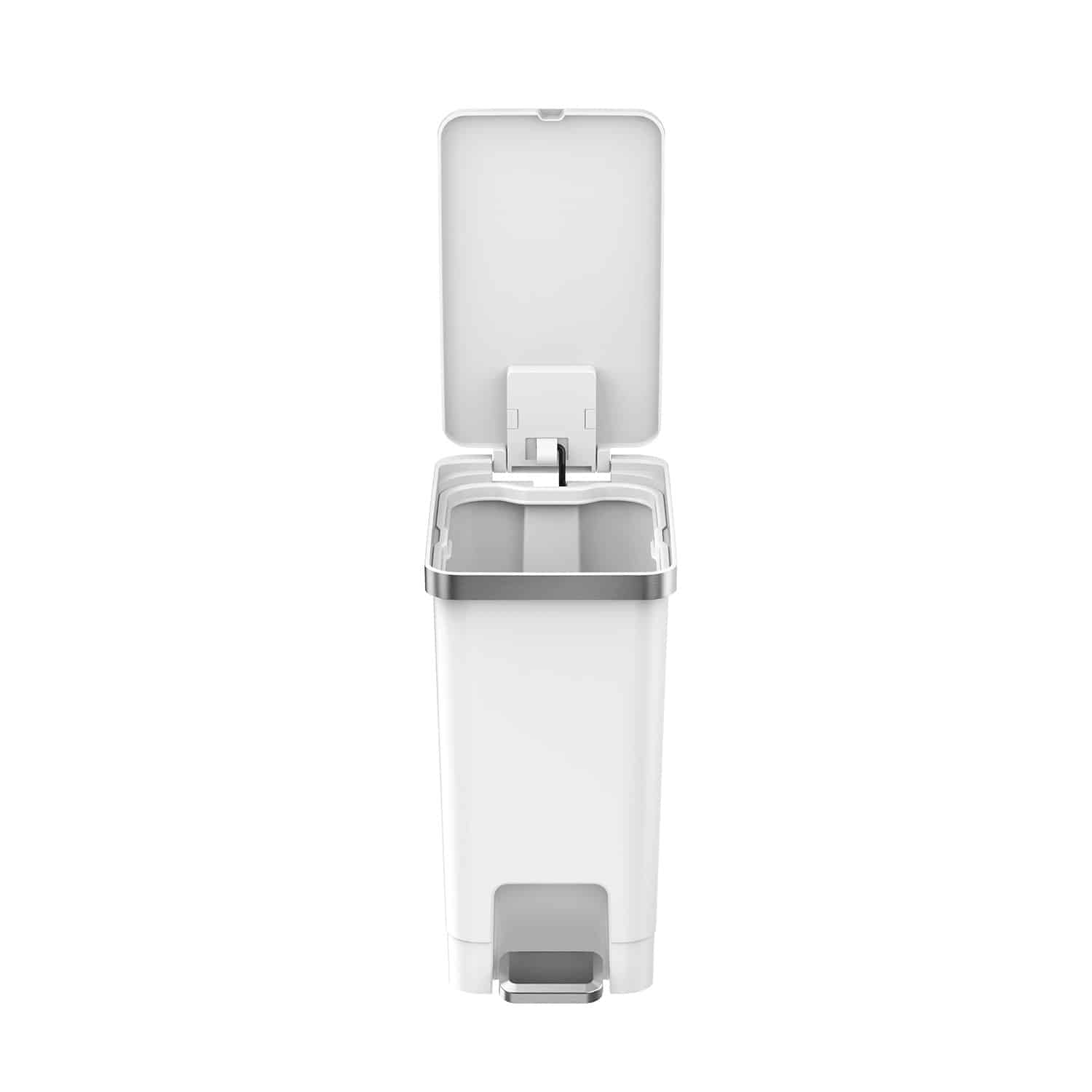 Hana Slim 1 Thùng rác đạp chân 10L Trắng Plastic