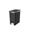 Hana Slim 1 Thùng rác đạp chân 10L Đen Plastic