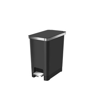 Hana Slim 1 Thùng rác đạp chân 10L Đen Plastic