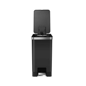 Hana Slim 1 Thùng rác đạp chân 10L Đen Plastic