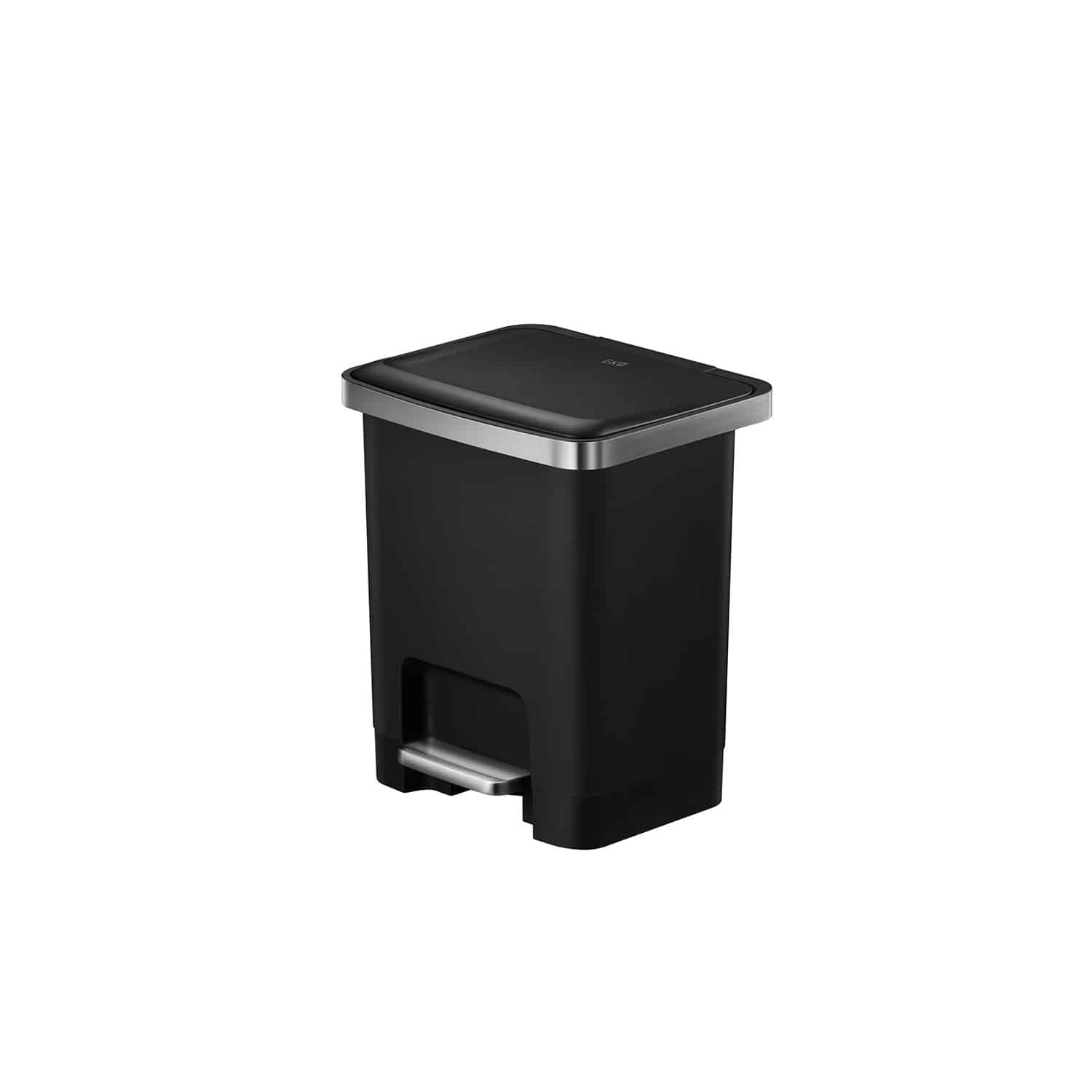 Hana 2 Thùng rác đạp chân 15L Đen Plastic