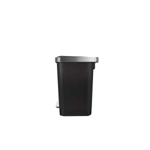 Hana 2 Thùng rác đạp chân 15L Đen Plastic